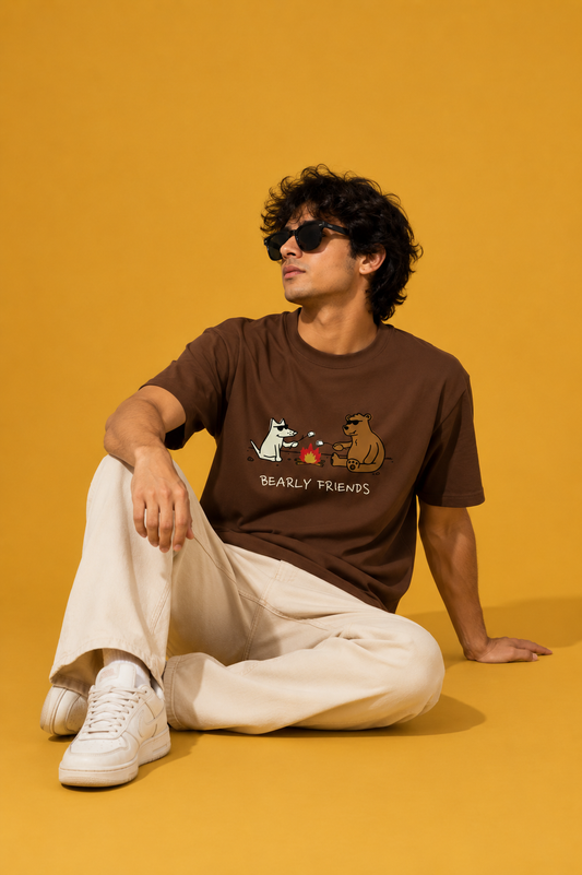 Bearly Friends graphic tee back or alternate product view