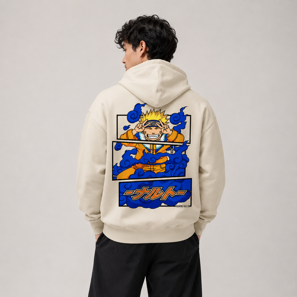 Knucklehead Ninja graphic hoodie alternate colour view