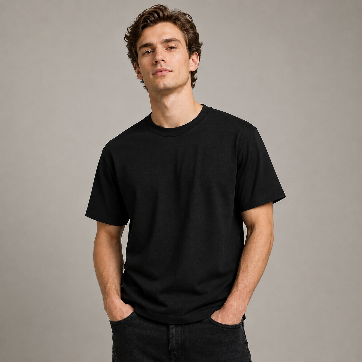 Classic Tee plain basic t-shirt product view from The Odd Goose