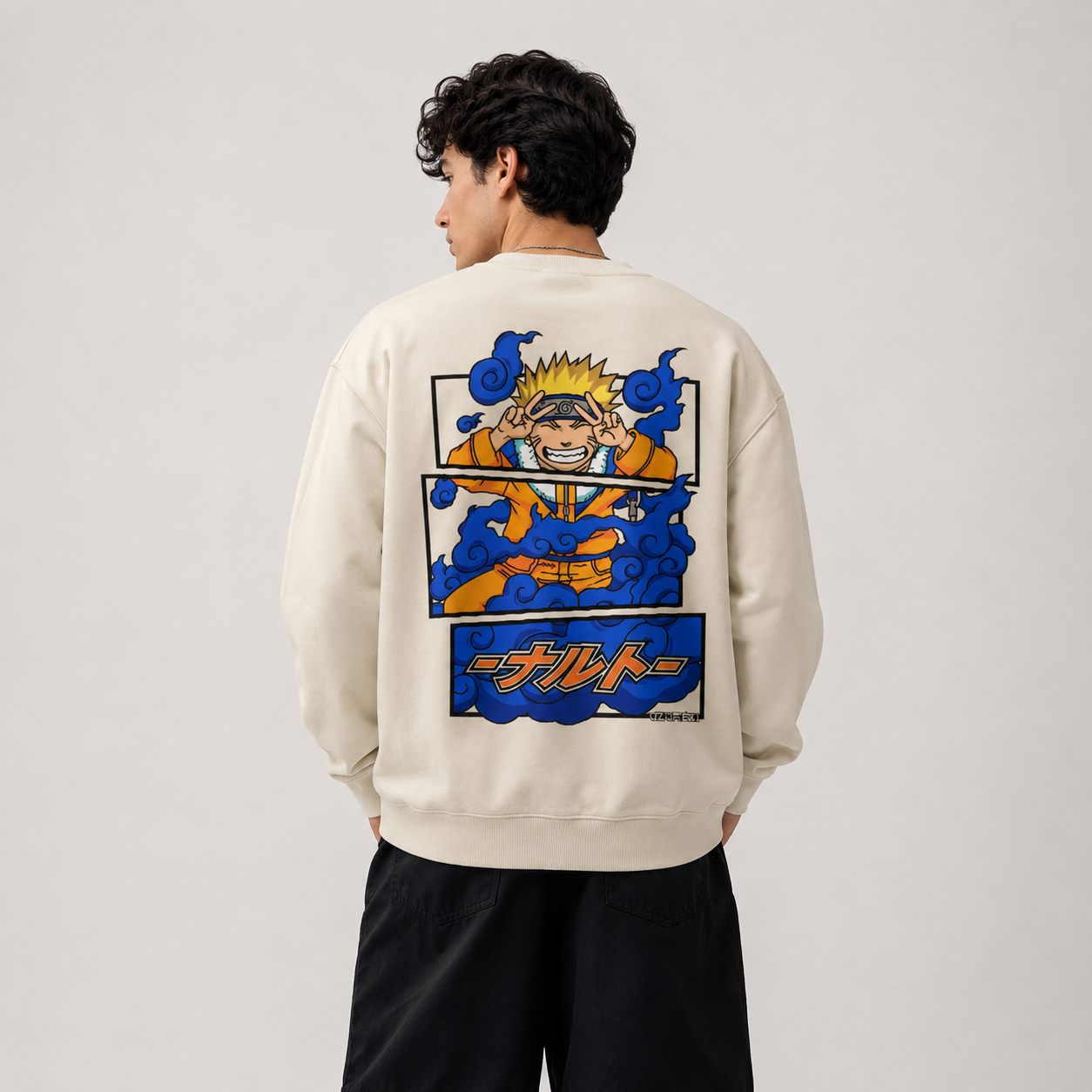 Knucklehead Ninja anime-inspired hoodie alternate product view