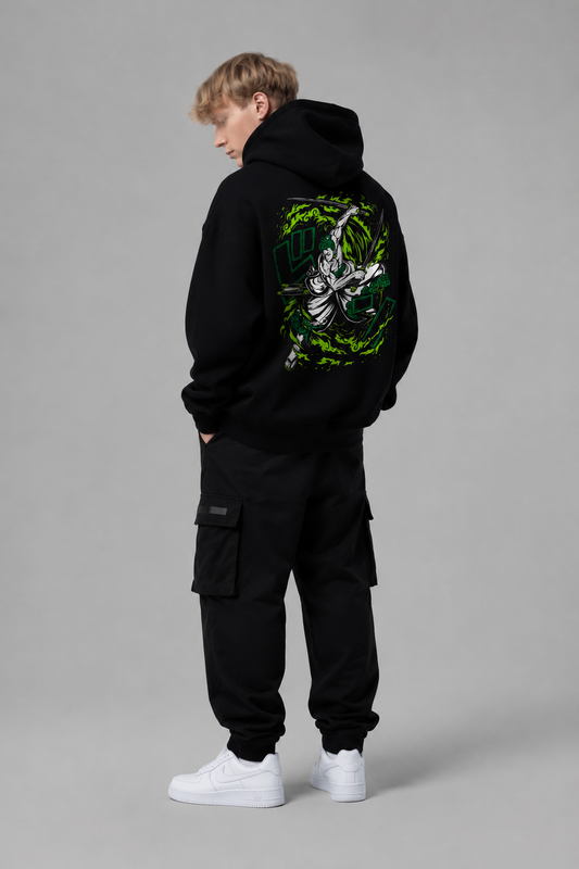Pirate Hunter graphic hoodie back design view